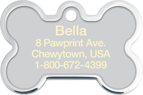 Show full view: Quick-Tag Personalized Dog ID Tag, Red Hologram slide 4 of 6