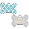 Show in main carousel: Quick-Tag Personalized Dog ID Tag, Turquoise Trellis slide 1 of 5