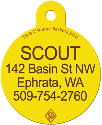 Show full view: Quick-Tag Scooby-Doo Butterly Circle Dog ID Tag slide 2 of 3