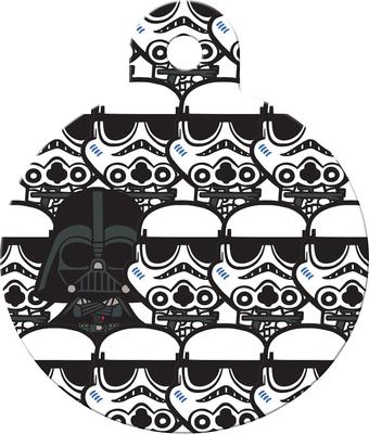 Show full view: Quick-Tag Star Wars Darth Vader Stormtrooper Circle Personalized Dog & Cat ID Tag slide 2 of 4