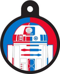 Quick-Tag Star Wars R2-D2 Red Blue Circle Personalized Dog & Cat ID Tag slide 2 of 4