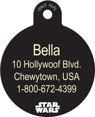 Show full view: Quick-Tag Star Wars R2-D2 Red Blue Circle Personalized Dog & Cat ID Tag slide 3 of 4