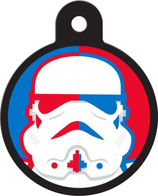 Show full view: Quick-Tag Star Wars StormTrooper Red Blue Circle Personalized Dog & Cat ID Tag slide 2 of 4
