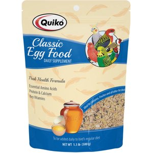 Quiko Classic Egg Food Supplement for Canaries & Finches, 1.1-lb bag