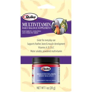 Quiko Multivitamin Daily Balance Supplement for Birds, 1-oz bottle