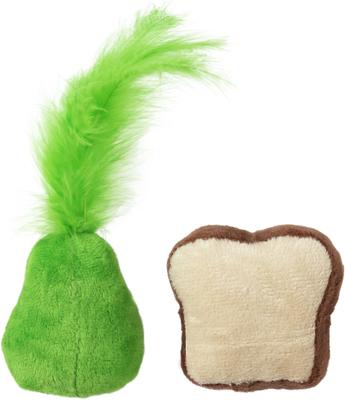 Show full view: Quirky Kitty Avocado Toast Catnip Plush Cat Toy, 2 count slide 4 of 4