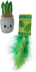 Quirky Kitty House Plant Catnip Plush Cat Toy, 2 count