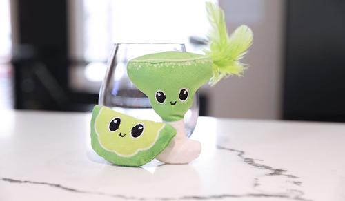 Show full view: Quirky Kitty Meowgarita Time Catnip Plush Cat Toy, 2 count slide 2 of 3