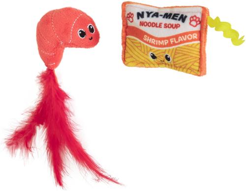 Show full view: Quirky Kitty Ramen Catnip Plush Cat Toy, 2 count slide 4 of 5