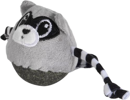 Show full view: Quirky Kitty Rolly Raccoon Catnip Bobbler Cat Toy slide 2 of 4