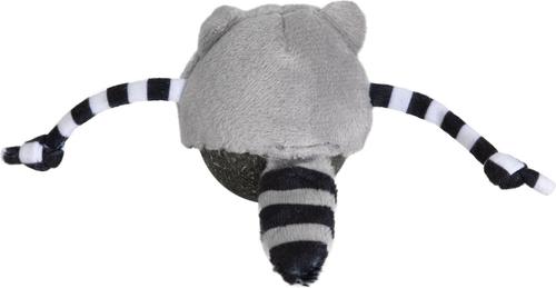 Show full view: Quirky Kitty Rolly Raccoon Catnip Bobbler Cat Toy slide 3 of 4