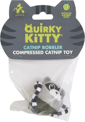 Show full view: Quirky Kitty Rolly Raccoon Catnip Bobbler Cat Toy slide 4 of 4