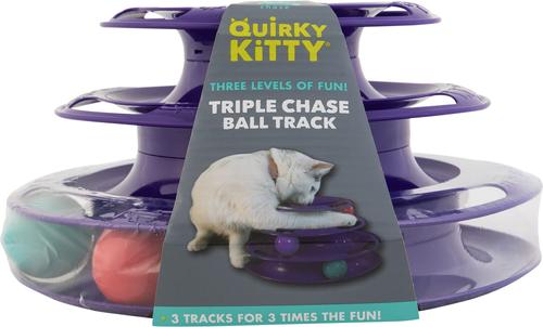 Show full view: Quirky Kitty Three Layer Ball Track Cat Toy slide 2 of 5