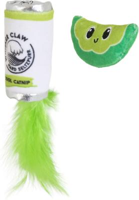 Show full view: Quirky Kitty Whisker Claw Catnip Plush Cat Toy, 2 count slide 3 of 5