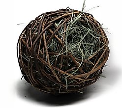 Rabbit Hole Hay Ultra Premium All Natural Stuffable Willow Chew Ball for Small Pets, X-Large slide 2 of 2