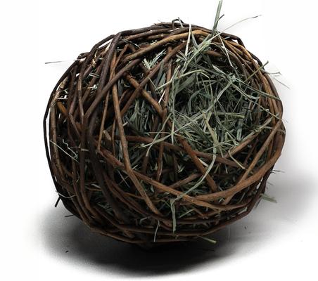 Show full view: Rabbit Hole Hay Ultra Premium All Natural Stuffable Willow Chew Ball for Small Pets, X-Large slide 2 of 2