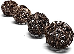 Rabbit Hole Hay Ultra Premium All Natural Willow Chew Ball for Small Pets, Small Bundle of 4 slide 2 of 2