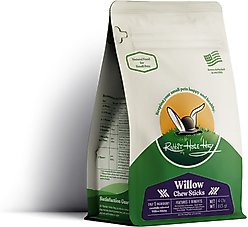 Rabbit Hole Hay Ultra Premium All Natural Willow Chew Stick Treats for Small Pets, 4-oz bag