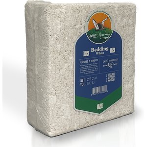 Rabbit Hole Hay Ultra Premium, Food Grade Paper Bedding for Small Pets, White, 2.5-cu ft
