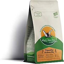 Rabbit Hole Hay Ultra Premium Hand-Packed Medium Timothy Hay for Small Pets, 12-oz bag