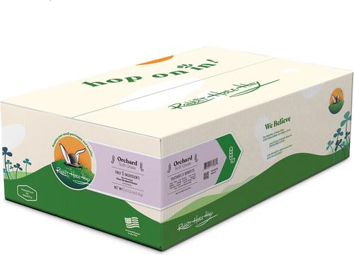 Show full view: Rabbit Hole Hay Ultra Premium Hand-Packed Soft Orchard Grass for Small Pets, 10-lb box slide 1 of 4