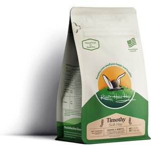 Rabbit Hole Hay Ultra Premium Hand-Packed Soft Timothy Hay for Small Pets, 4-oz bag