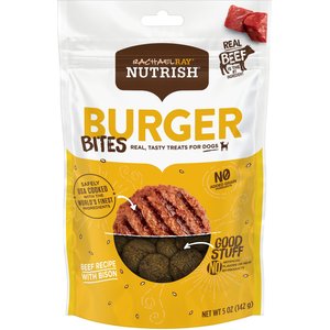 Rachael Ray Nutrish Turkey Bites Hickory Smoke Bacon Recipe Grain-Free Dog Treats