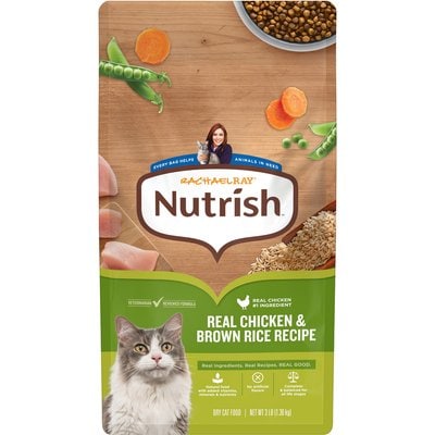 Rachael Ray Nutrish Rachael Ray Nutrish Natural Chicken & Brown Rice Dry Cat Food, 3-lb