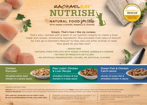 Show full view: Rachael Ray Nutrish Chicken Lovers Variety Pack + Ocean Lovers Variety Pack Wet Cat Food slide 3 of 10