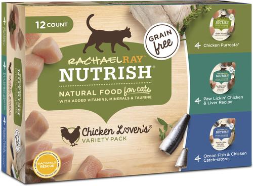 Show full view: Rachael Ray Nutrish Chicken Lovers Variety Pack + Ocean Lovers Variety Pack Wet Cat Food slide 2 of 10