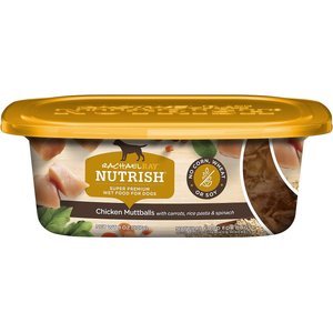 Rachael Ray Nutrish Chicken Muttballs with Pasta Wet Dog Food, 8-oz tub, case of 8