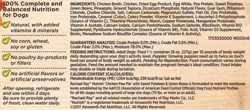 Show full view: Rachael Ray Nutrish Chicken Paw Pie Wet Dog Food, 8-oz tub, case of 8 slide 3 of 10