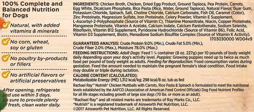 Show full view: Rachael Ray Nutrish Chicken Paw Pie Wet Dog Food + Chicken Muttballs with Pasta Wet Food slide 7 of 10