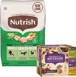 Rachael Ray Nutrish Chicken & Veggies Recipe Dry Food + Hearty Recipes Wet Dog Food