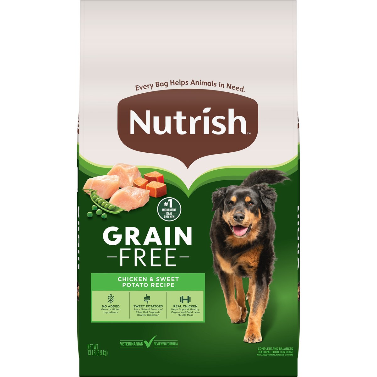 Rachael Ray Nutrish Grain-Free Chicken & Sweet Potato Recipe Dry Dog Food, 13-lb bag