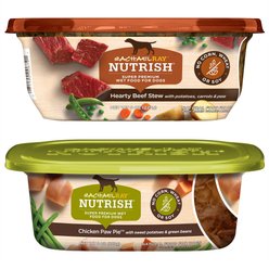 Rachael Ray Nutrish Hearty Beef Stew + Chicken Paw Pie Wet Dog Food