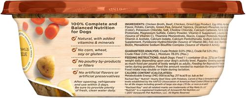 Show full view: Rachael Ray Nutrish Hearty Beef Stew + Chicken Paw Pie Wet Dog Food slide 3 of 9