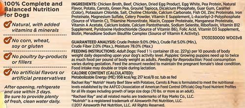 Show full view: Rachael Ray Nutrish Hearty Beef Stew Grain-Free + Beef Stroganwoof Wet Dog Food slide 3 of 10