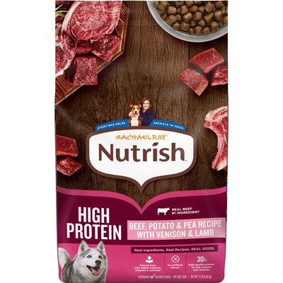 Rachael Ray Nutrish Rachael Ray Nutrish High Protein Adult Dry Dog Food, 12-lb bag