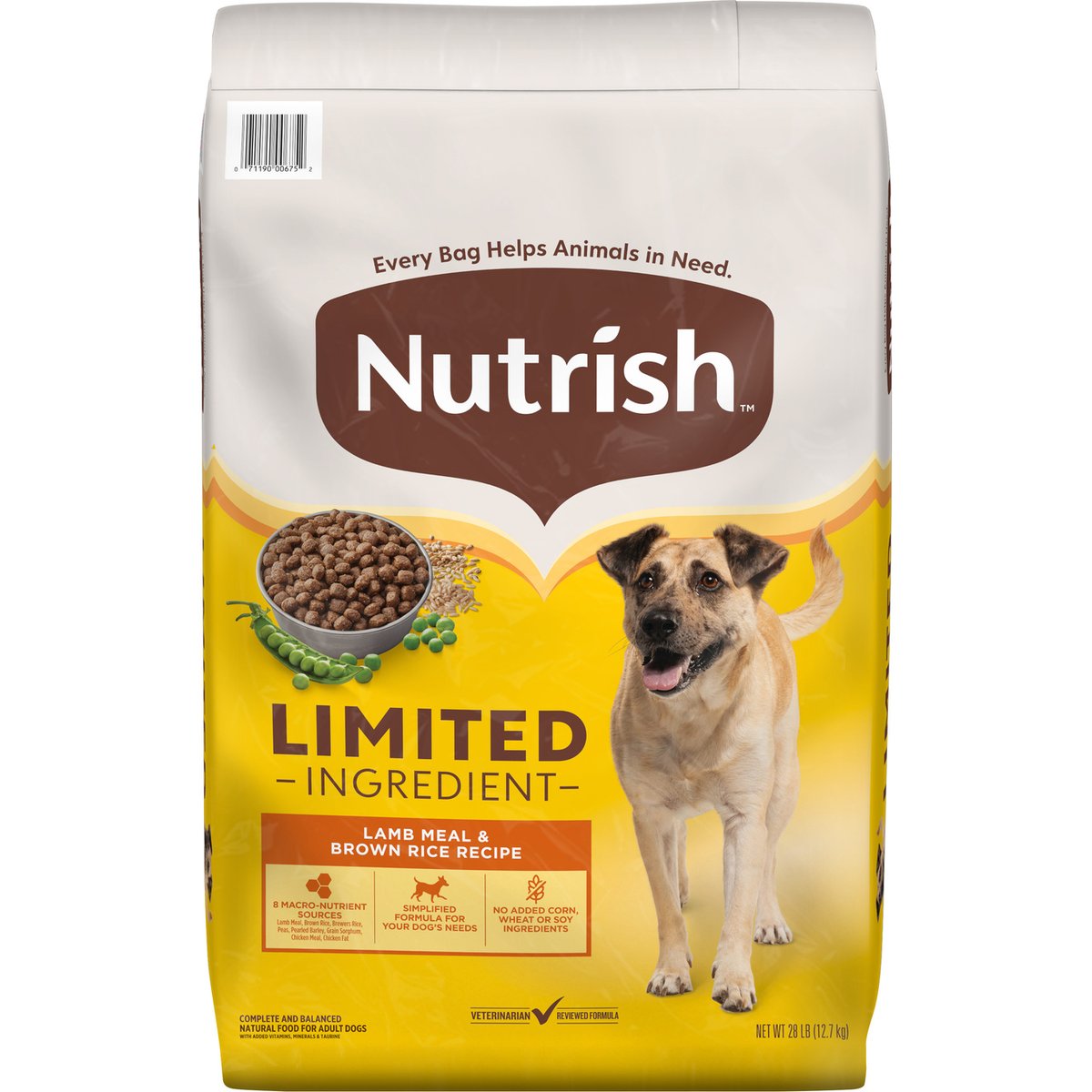 Rachael Ray Nutrish Just 6 Natural Lamb & Rice Dry Dog Food, 28-lb bag