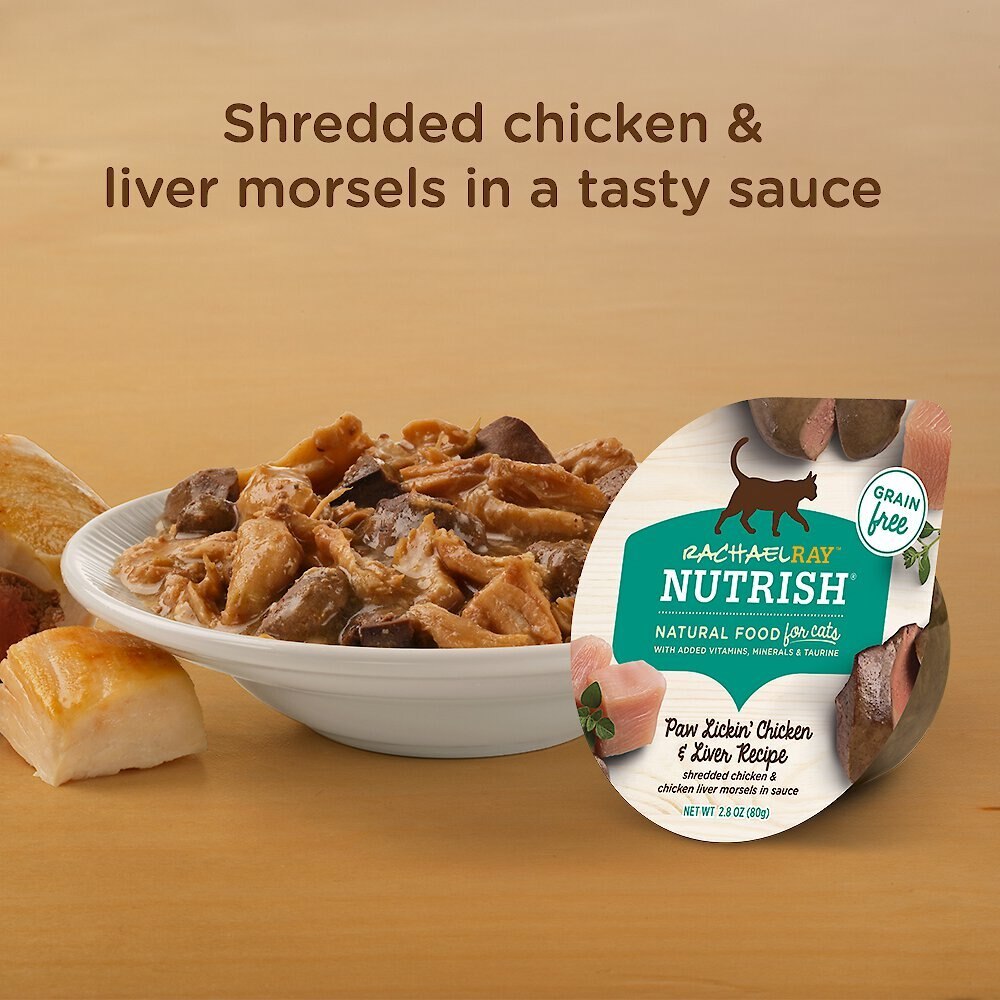 Rachael Ray Nutrish Paw Lickin' Chicken & Liver Recipe Grain-Free Wet Cat Food