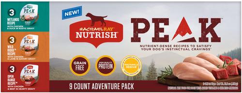 Show full view: Rachael Ray Nutrish PEAK Adventure Variety Pack + Hearty Beef Stew Wet Dog Food slide 2 of 9