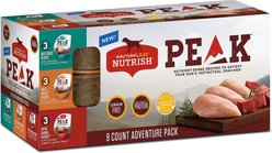 Rachael Ray Nutrish PEAK Grain-Free Adventure Variety Pack Wet Dog Food, 3.5-oz tray, bundle of 18 
