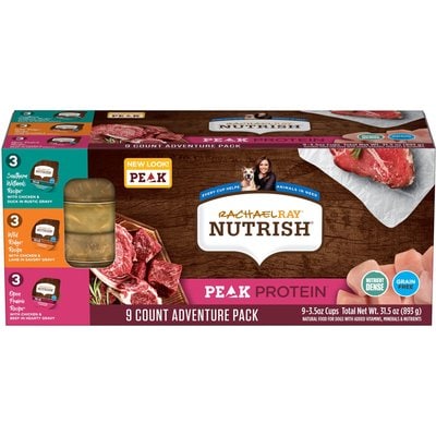 Rachael Ray Nutrish Rachael Ray Nutrish PEAK Grain-Free Adventure Variety Pack Wet Dog Food, 3.5-oz, case of 9