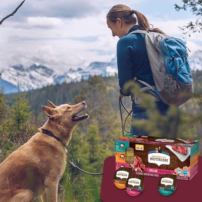 Show full view: Rachael Ray Nutrish PEAK Grain-Free Adventure Variety Pack Wet Dog Food, 3.5-oz, case of 9 slide 5 of 12