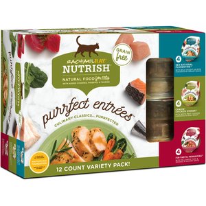 Rachael Ray Nutrish Purrfect Entrees Grain-Free Variety Pack Wet Cat Food, 2-oz, case of 12