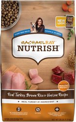 Rachael Ray Nutrish Real Turkey, Brown Rice & Venison Recipe Dry Food + Gentle Digestion Real Chicken, Pumpkin & Salmon Canned Dog Food slide 2 of 9