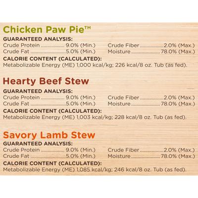 Show full view: Rachael Ray Nutrish Savory Favorites Variety Pack Wet Dog Food, 8-oz tub, case of 6 slide 10 of 12