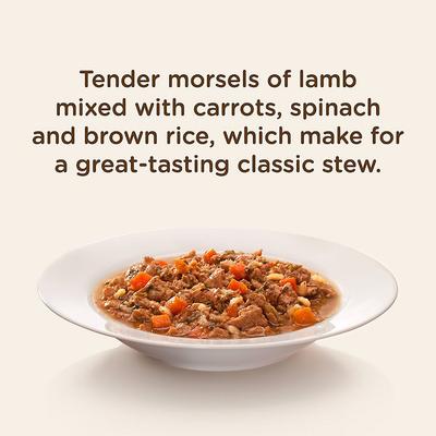 Show full view: Rachael Ray Nutrish Savory Lamb Stew Wet Dog Food, 8-oz tray, bundle of 16  slide 4 of 10