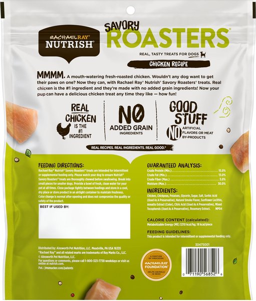 Rachael Ray Nutrish Savory Roasters Chicken Recipe Dog Treats